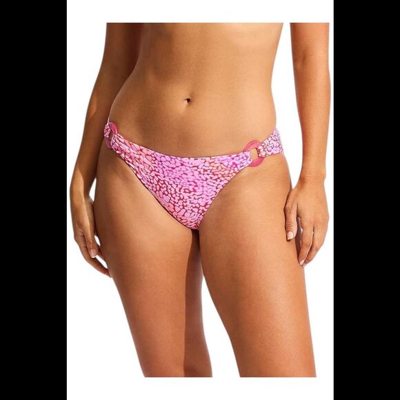Seafolly Other - Seafolly Women's Hipster Bikini Bottom Sea Skin Fuchsia Rose - Regular